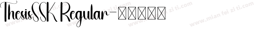 ThesisSSK Regular字体转换